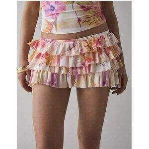Urban Outfitters Out from Under Cammy Ruffle Micro Mini Skort NWT